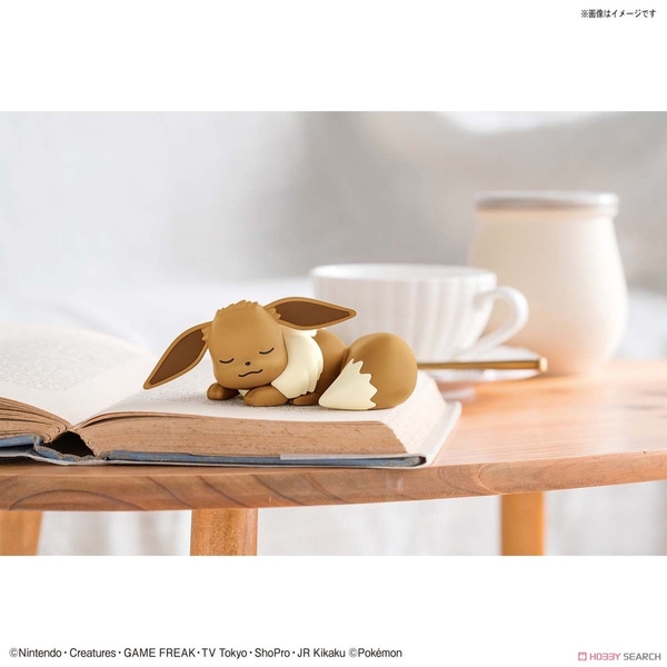 Mô hình lắp ráp Pokémon PLAMO COLLECTION QUICK!! 07 Eevee (Sleeping Pose) của Bandai nhật