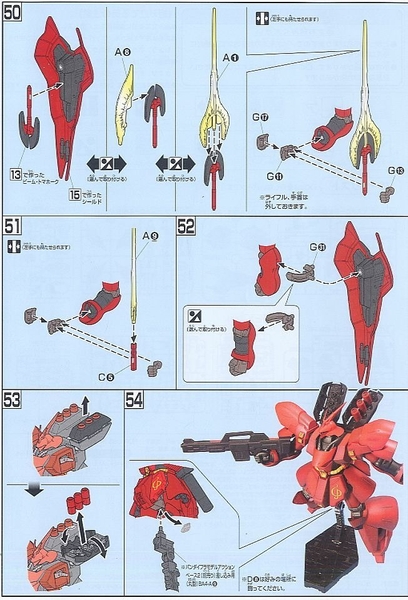 Mô Hình Lắp Ráp Gundam HG UC 1/144 SAZABI của Bandai nhật bản