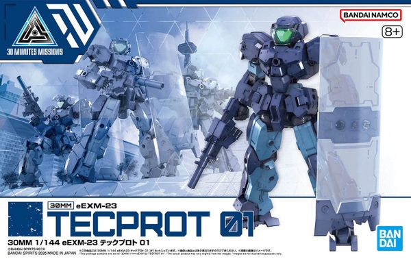Mô Hình Lắp Ráp 30MM 1/144 eEXM-23 TECPROT 01 của Bandai Nhật Bản