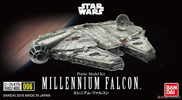 Mô Hình Lắp Ráp STAR WARS VEHICLE MODEL 006 MILLENNIUM FALCON của Bandai Nhật Bản