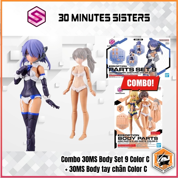 Mô Hình Lắp Ráp 30MS OPTION PARTS SET 9 (COMMANDER COSTUME) [COLOR C] của Bandai Nhật Bản