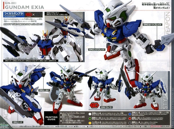 Mô Hình Lắp Ráp SD EX Standard GUNDAM EXIA của Bandai Nhật Bản