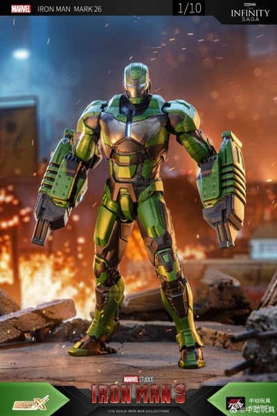 Mô Hình Ráp Sẵn Marvel 1/10 Iron Man Mk26 của Zdtoys