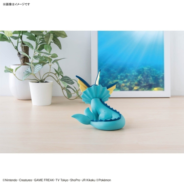 Mô Hình Lắp Ráp Pokemon Plastic Model Collection Quick!! 27 Vaporeon của Bandai Nhật Bản