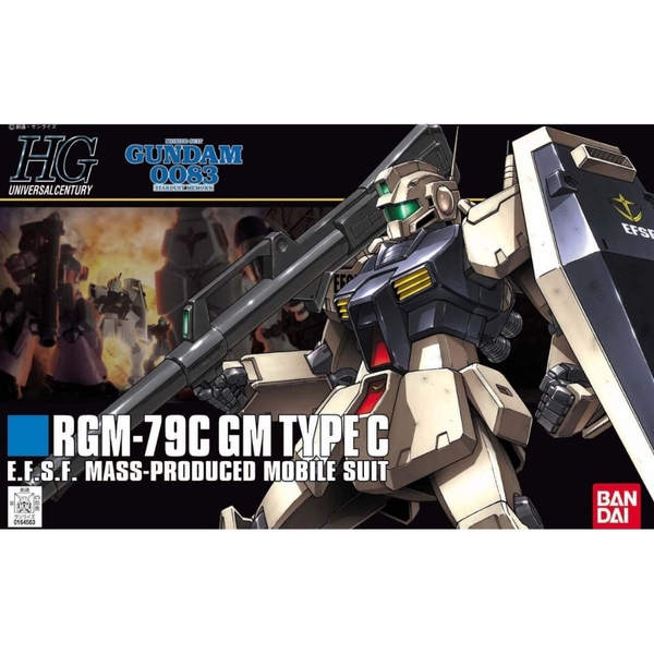 Mô hình HGUC 113 1/144 HG GM Type C - Chính hãng Bandai Nhật Bản