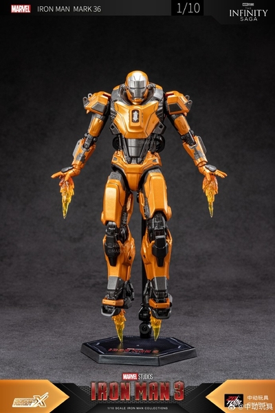 Mô Hình Ráp Sẵn Marvel 1/10 Iron Man Mk36 của ZDToys