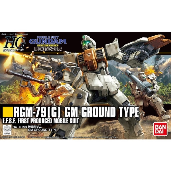 Mô hình Lắp Ráp Gundam HG UC 202 GM Ground Type 1/144 Gundam 08th MS Team của Bandai nhật bản