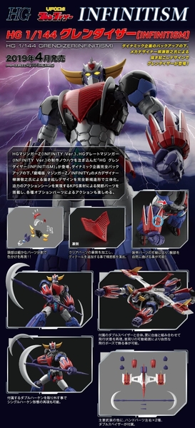 Mô Hình Lắp Ráp HG 1/144 GRENDIZER - INFINITISM của Bandai Nhật bản