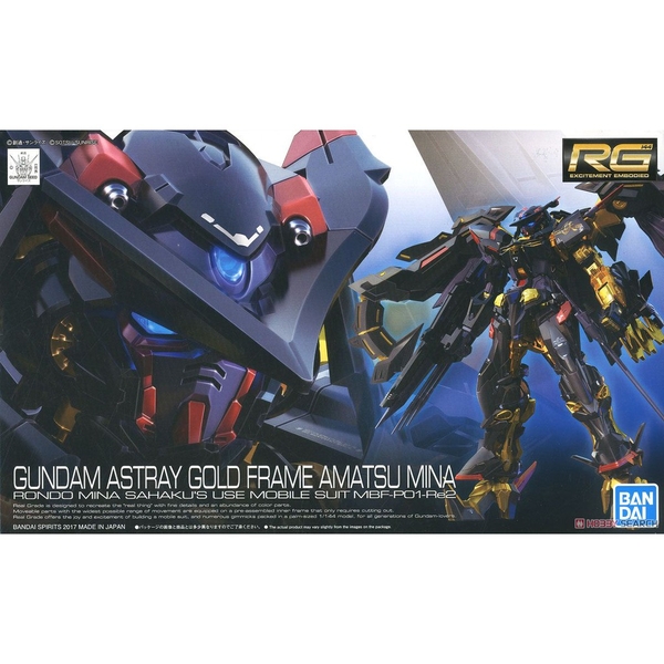 Mô Hình Lắp Ráp RG 1/144 Gundam Astray Gold Frame Amatsu Mina Chính Hãng Bandai Nhật Bản