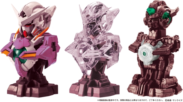Mô Hình Gashapon MS Mechanical Bust 02 Gundam Exia / 05 Gundam Exia Trans-Am Color của Bandai Nhật bản