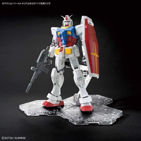Giá trưng bày mô hình - Action Base 4 (màu Clear) - HG/RG/MG chính hãng Bandai Nhật Bản