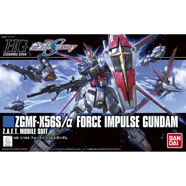 Mô Hình Lắp Ráp Gundam 1/144 HGUC FORCE IMPULSE HGCE SEED DESTINY của Bandai nhật