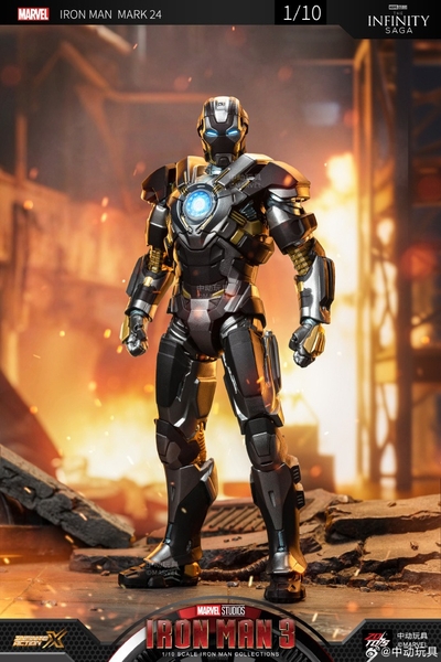 Mô Hình Ráp Sẵn Marvel IRON MAN MK24 của ZDtoys