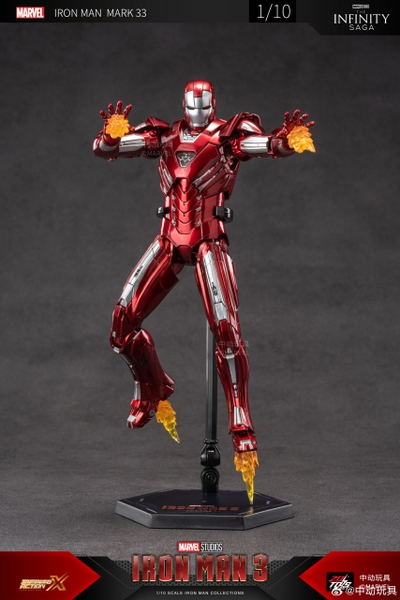 Mô Hình Ráp Sẵn Iron Man Mark 33 (MK33) Scale 1/10 của ZDToys