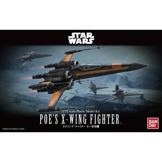 Mô Hình Lắp Ráp Star Wars 1/72 POE'S X-WING FIGHTER của Bandai Nhật Bản