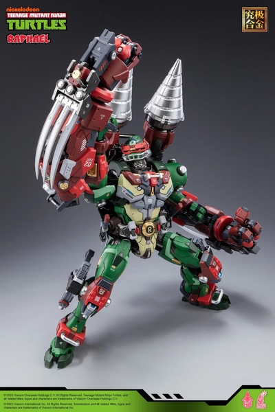Mô Hình Ráp Sẵn Khung Kim Loại Mecha Ninja Turtle - raphael của Heat Boys x Snap Finger