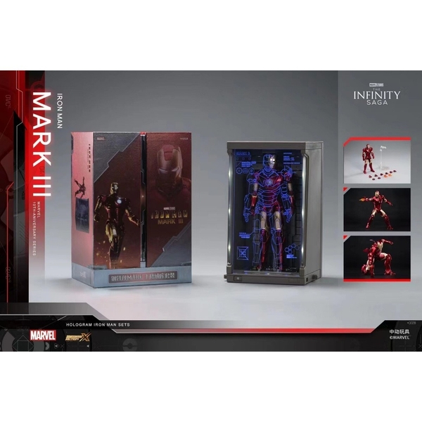 Mô Hình Ráp Sẵn Marvel Iron Man Mark 3 (MK3) 1/10 của ZDtoys