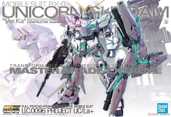 Mô Hình Lắp Ráp Gundam MGEX 1/100 UNICORN GUNDAM Ver. Ka của Bandai Nhật Bản