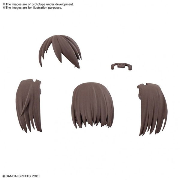 Mô Hình Lắp Ráp 30MS OPTION HAIR STYLE PARTS Vol.2 ALL 4 TYPES của Bandai Nhật bản