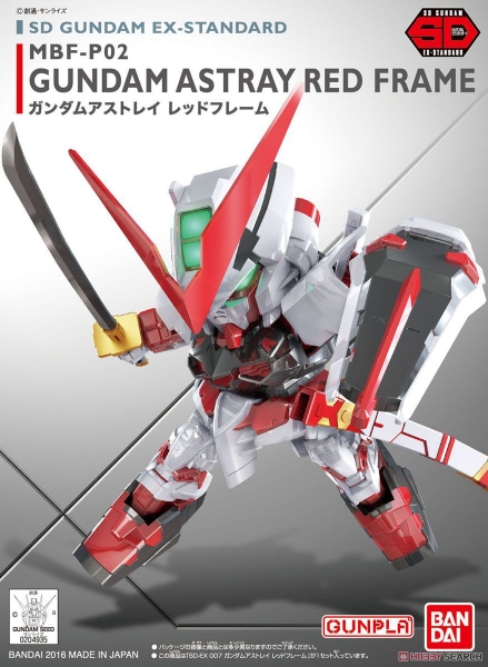 Mô Hình Lắp Ráp Gundam SD GUNDAM EX-STANDARD GUNDAM ASTRAY RED FRAME của Bandai Nhật Bản