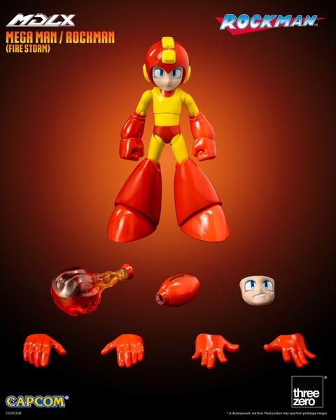 Mô Hình Ráp Sẵn MDLX Mega Man / Rockman (Fire Storm) của Threezero