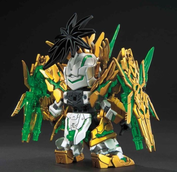 Mô Hình Lắp Ráp Gundam SD WH World Heroes LONGZUN LIU BEI UNICORN GUNDAM của Bandai Nhật bản
