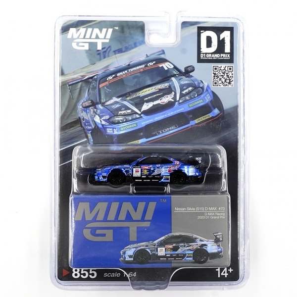 Mô Hình Xe Minigt Card Version MGT00855 Nissan Silvia (S15) D-MAX #70 D-MAX Racing 2023 D1 Grand Prix
