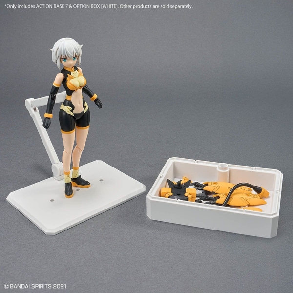 Đế Trưng Bày Action Base 7 & Option Box 1 - White của Bandai Nhật bản