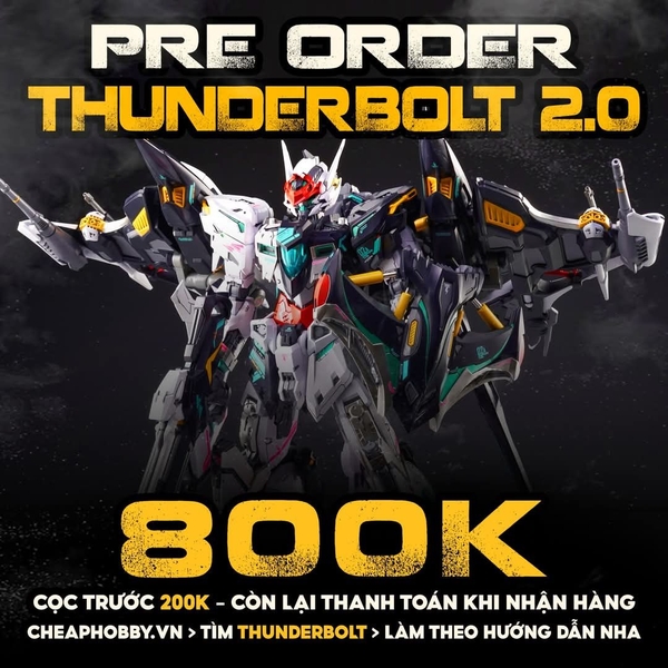 [ĐẶT TRƯỚC - TRẢ HÀNG T4] Mô hình Thunderbolt Ver 2 Cá Đuối - Chính hãng INERA+