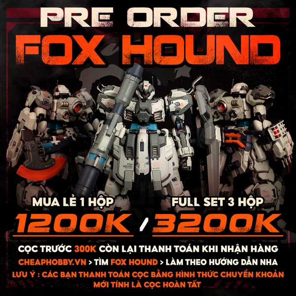 [Đặt Trước - Trả hàng quý 2/2025] Mô hình Metal Build 1/100 Fox Hound [T.Y.R.A.N.T] - Chính hãng Moshow