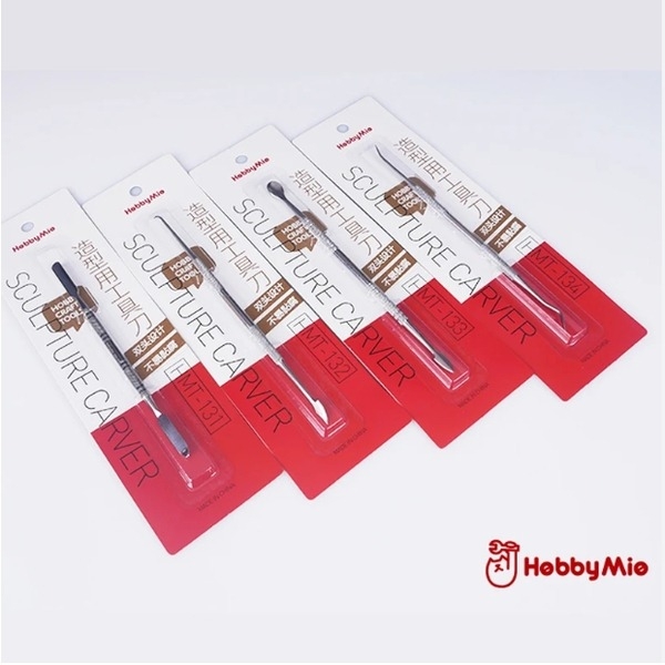 Dụng cụ HOBBY MIO Dao thép gọt cắt tỉa 2 đầu hỗ trợ cho putty HMT131 - 132 - 133 - 134 Hobby mio