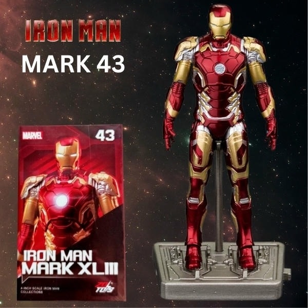 Mô hình Marvel - Iron Man Mark XLIII MK43 (4 Inch) - ZD Toys - ZM26