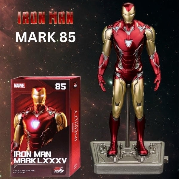 Mô hình Ráp Sẵn Marvel - Iron Man Mark LXXXV MK85 (4 Inch) - ZD Toys - ZM30