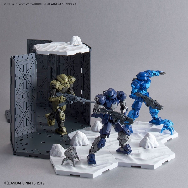 Mô Hình Lắp Ráp Bộ Phụ Kiện CUSTOMIZE SCENE BASE - SNOWFIELD Ver của Bandai Nhật Bản