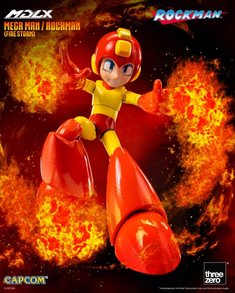 Mô Hình Ráp Sẵn MDLX Mega Man / Rockman (Fire Storm) của Threezero