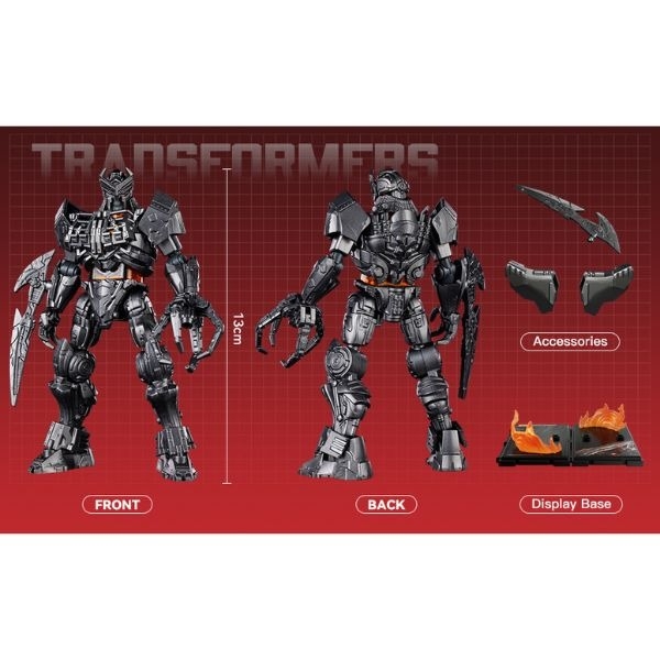 Mô Hình Lắp Ráp Transformers - Classic Class(CC) 03 - Scourge (13cm) - Luminous Eyes & Chest - ET08 của Blokees