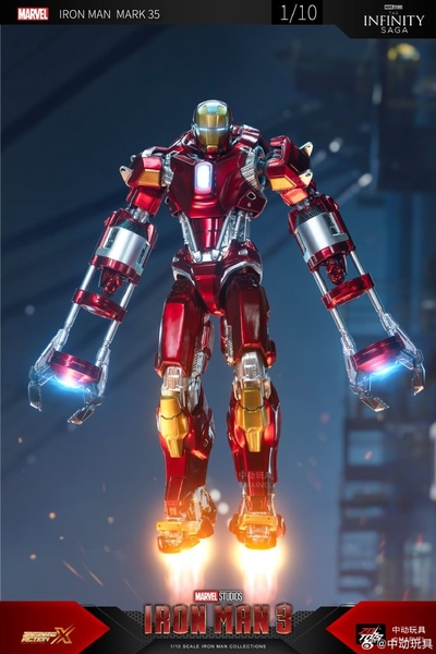 Mô Hình Ráp Sẵn Marvel 1/10 Iron Man Mk35 của Zdtoys