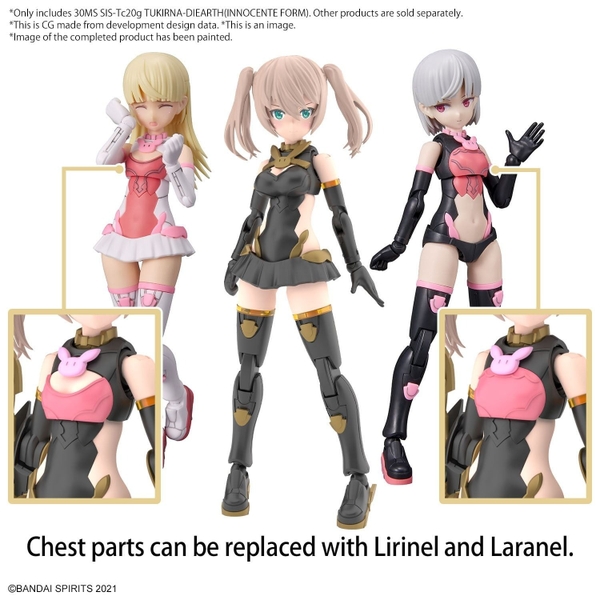 Mô Hình Lắp Ráp 30MS SIS-Tc20g Tukirna Diearth - Innocente Form của Bandai Nhật Bản