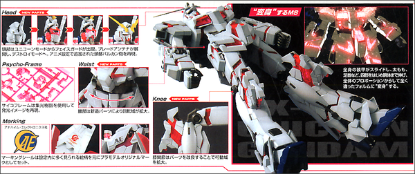 Mô Hình Lắp Ráp Gundam MG RX-0 Unicorn Gundam OVA 1/100 MS Gundam UC của Bandai nhật bản