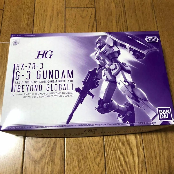 Mô Hình Lắp Ráp Gundam HGUC 1/144 GUNDAM RX-78-3 - G-3 Gundam - BEYOND GLOBAL của Bandai Nhật Bản