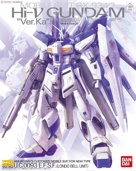 Mô Hình Lắp Ráp Gundam MG RX-93-V2 Hinu Hi Nu ver.Ka của Bandai Nhật Bản (kèm base và decal nước)
