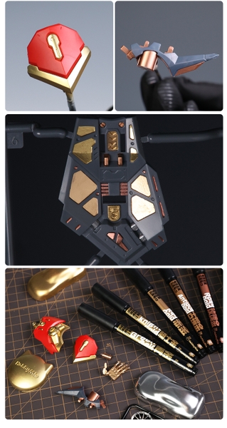 DỤNG CỤ HOBBY MIO - BÚT MÀU KIM LOẠI Màu Mạ MODEL MARKER SUPER METALLIC COLOR
