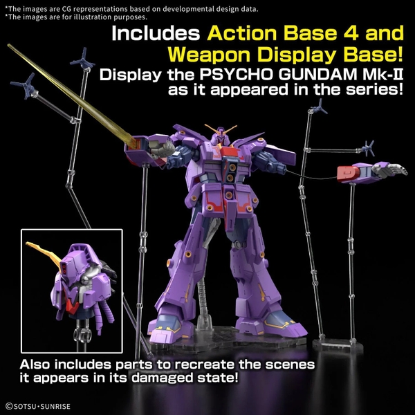 Mô Hình Lắp Ráp Gundam HGUC 1/144 Psycho Gundam Mk-II / MK 2 của Bandai Nhật Bản