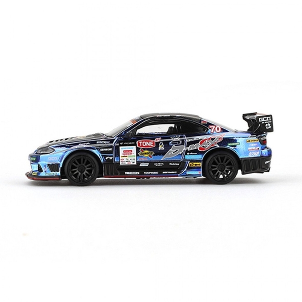 Mô Hình Xe Minigt Card Version MGT00855 Nissan Silvia (S15) D-MAX #70 D-MAX Racing 2023 D1 Grand Prix