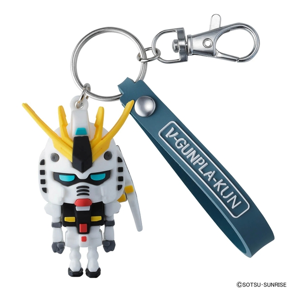 Mô Hình móc khóa treo ν-GUNPLA-KUN 3D RUBBER MASCOT KEYCHAIN của Bandai Nhật Bản