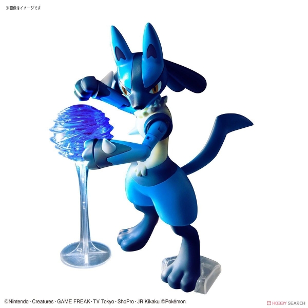 Mô Hình Lắp Ráp Pokemon PLAMO COLLECTION 44 SELECT SERIES RIOLU & LUCARIO của Bandai Nhật Bản