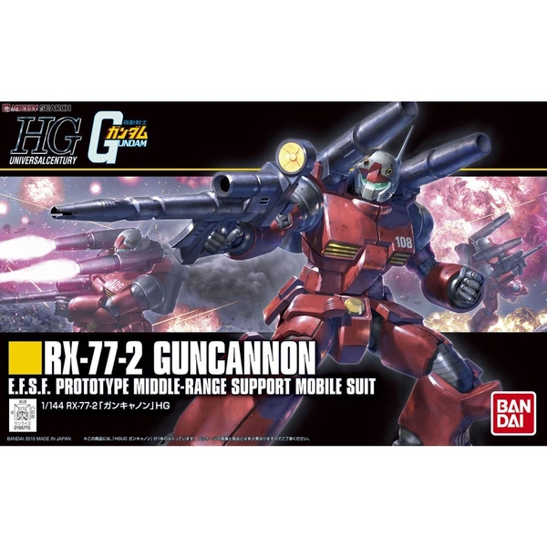 Mô Hình HG Guncannon RX-77-2 Gundam Bandai 1/144 HGUC CHính Hãng Bandai nhật bản