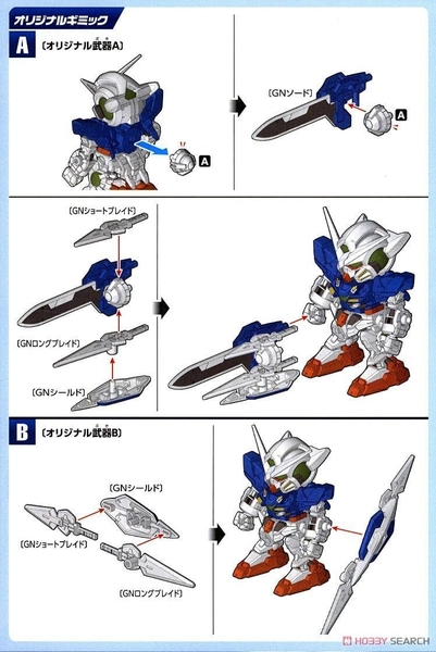 Mô Hình Lắp Ráp SD EX Standard GUNDAM EXIA của Bandai Nhật Bản