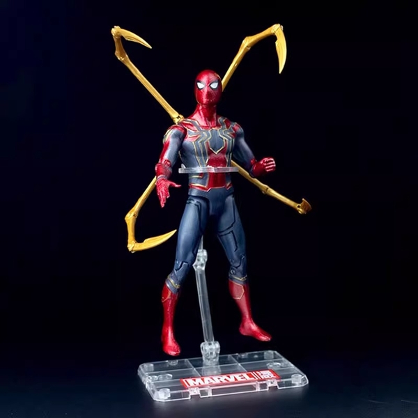 Mô Hình Ráp Sẵn Marvel Iron Spiderman with Luminous Stand - ZD Toys - ZM33 của ZDtoys