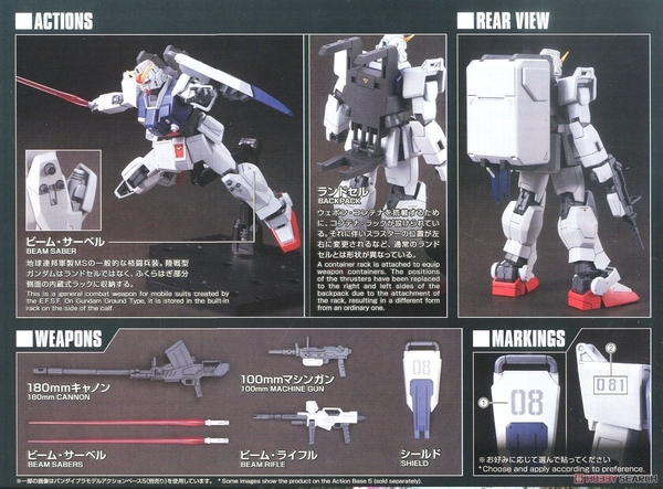 Mô Hình Lắp Ráp Gundam HG UC 1/144 Gundam Ground Type của Bandai Nhật Bản